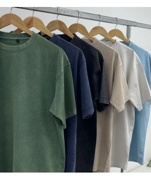 Acid Washed 220 GSM Oversized  Premium Cotton 