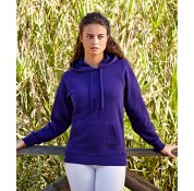 Fruit Of The Loom-New Lady Fit Lightweight Hooded Sweat
